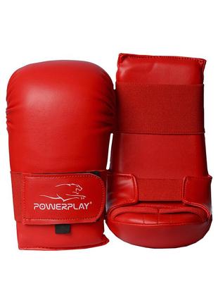 Рукавиці для карате тренувальні спортивні рукавчки для єдиноборств powerplay 3027 червоні s ku-22
