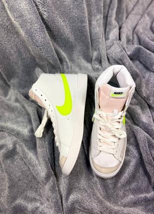 👟 кеди nike blazer high green logo/ наложка bs👟4 фото