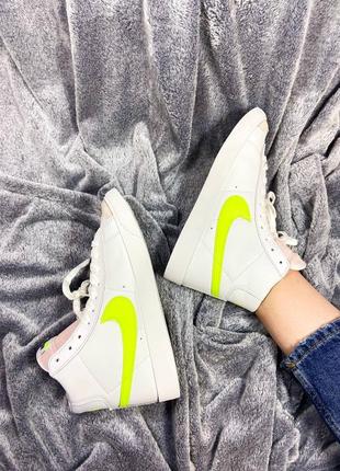 👟 кеди nike blazer high green logo/ наложка bs👟1 фото