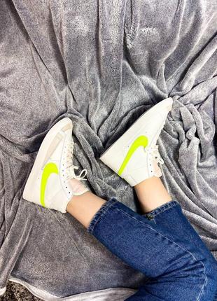 👟 кеди nike blazer high green logo/ наложка bs👟9 фото