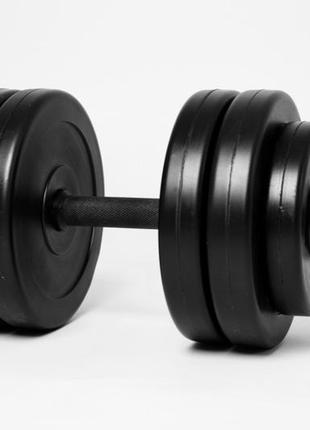 Гантели наборные спортивные для фитнеса и спорта 2х23 кг черный ku-222 фото