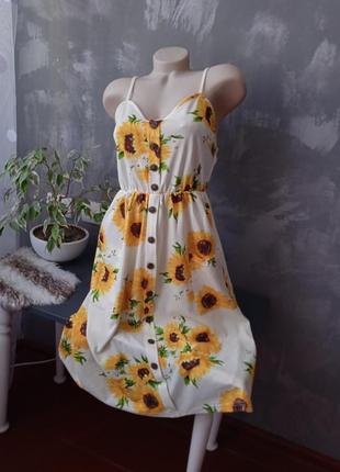 Платье 👗, сарафан в соняшниками 🌻🌻🌻