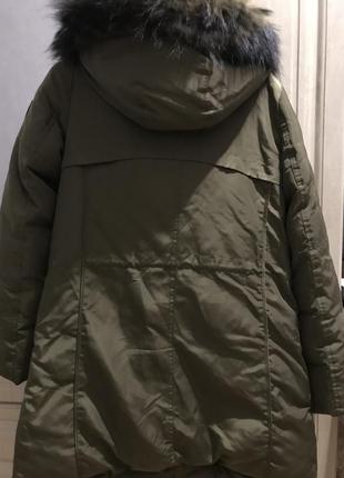 Женская куртка парка с натуральным мехом3 фото