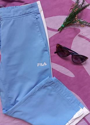 Легкие спортивные бриджи fila голубого цвета