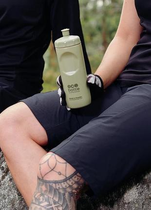 Пляшка спортивна для води пластикова для тренувань smartshake ecobottle squee 500ml dusky green ku-226 фото