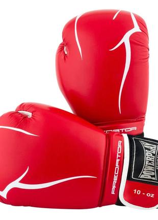 Боксерские перчатки спортивные тренировочные для бокса powerplay 3018 jaguar красные 10 унций ku-22