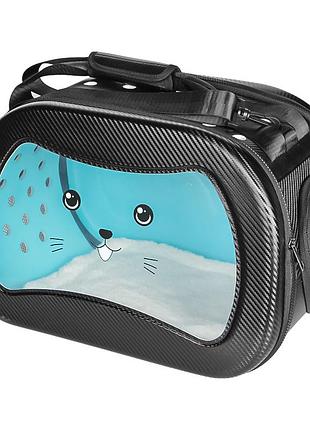 Сумка-перенесення для котів та собак taotaopets 255509 black ku-22