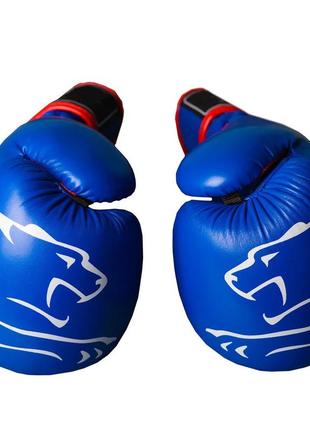 Боксерские перчатки спортивные тренировочные для бокса powerplay 3018 jaguar синие 12 унций ku-223 фото