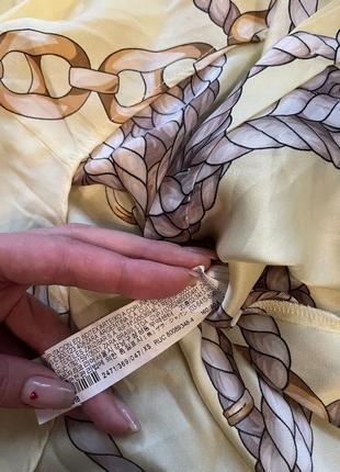 Zara стильная оверсайз рубашка блузка в принт из свежих коллекций6 фото
