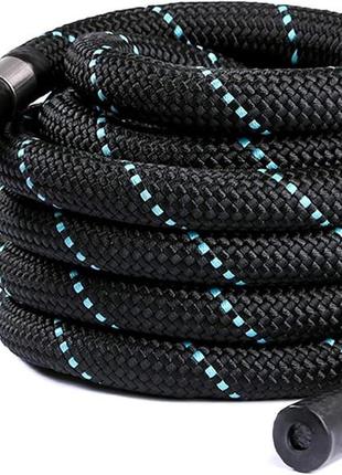 Канат тренувальний для кросфіта 12м battle rope  wcg 38х12