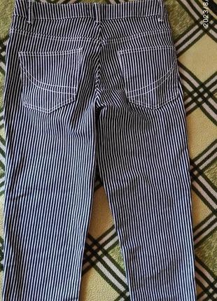 Брюки, штаны, джинсы, темно-синие в белую полосу up 2 fashion6 фото