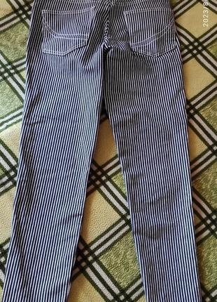Брюки, штаны, джинсы, темно-синие в белую полосу up 2 fashion7 фото