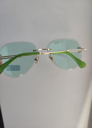 Красивые женские очки градиентные безоправные rita bradley4 фото