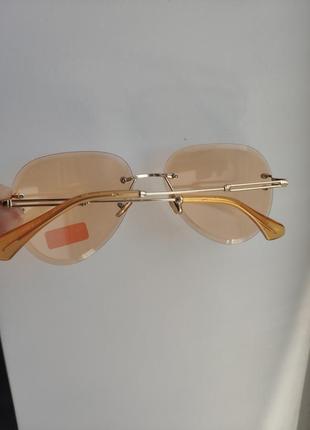 Красивые женские очки градиентные безоправные rita bradley7 фото