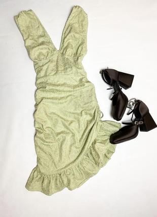 Платье сукня на затяжках корсетная со шнуровкой