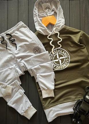 Стильний затишний комплект stone island