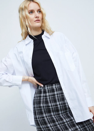 Базовая рубашка из коттона h&m  p. s