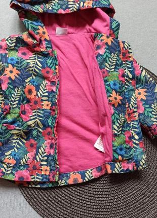 Дитяча демісезонна курточка вітрівка 0-3 міс весняна демі куртка для новонародженої дівчинки2 фото
