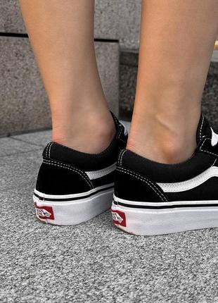 Vans old skool classic black white4 фото