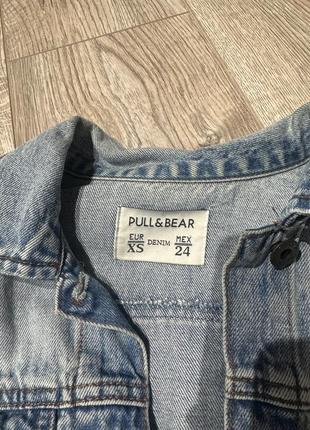 Джинсова куртка pull &amp; bear голуба3 фото