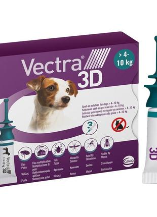 Средство для собак ceva vectra 3d от блох, клещей, 4-10кг