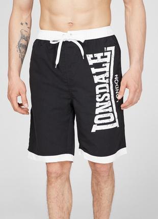 Мужские спортивные шорты lonsdale big logo бойцовские шорты для бокса лонсдейл xl / xxl