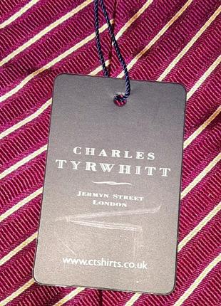 Брендовый новый 100% шелк стильный галстук от charles tyrwhitt4 фото