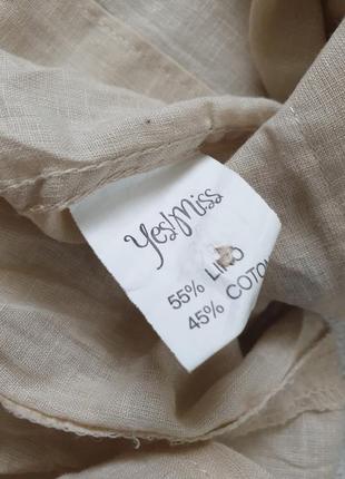 Льняная женская рубашка