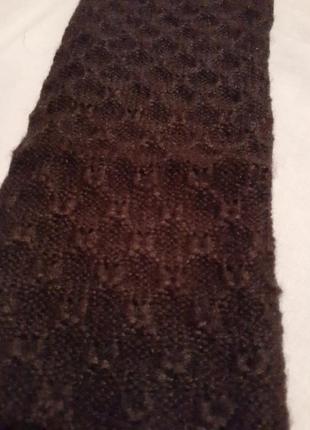Перчатки митенки темно- коричневые2 фото