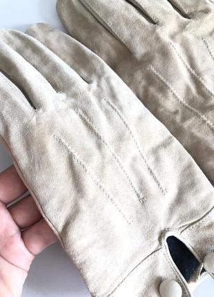 Перчатки рукавиці замшеві2 фото