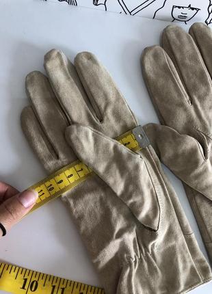 Перчатки рукавиці замшеві7 фото
