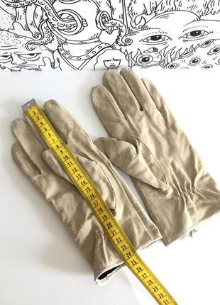 Перчатки рукавиці замшеві6 фото