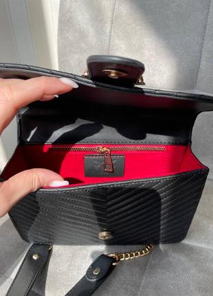Стильная черная женская сумка кросс боди наплечная женская сумка клатч сумка на плечо сумка pinko5 фото