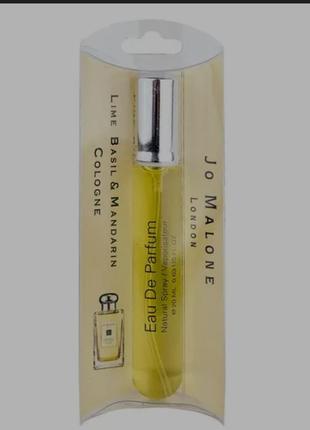 Унисекс мини парфюм jo malone lime basil &amp; mandarin, 20 мл