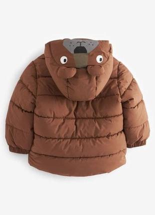 Курточка тепла з вушками ведмедик на хлопчиків 3міс-7років некст🐻🐻🐻3 фото