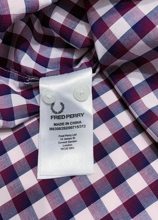 Чоловіча сорочка в клітинку fred perry6 фото