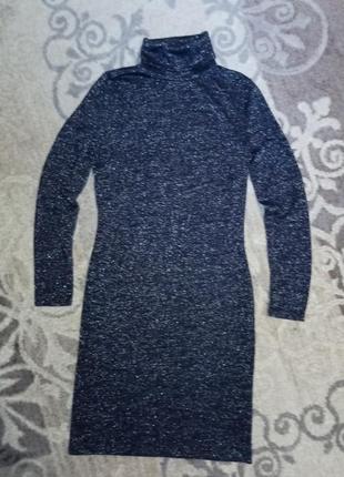 Платье-гольф с люрексом. h&amp;m. s, 165/88a.