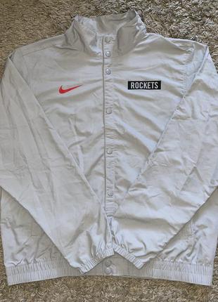 Олимпийка nike huston rockets nba, нейлон, оригинал, размер l
