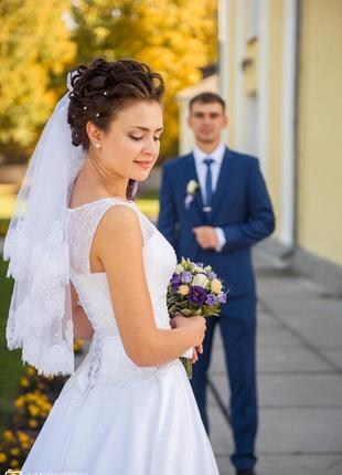 Нежное женственное свадебное платье2 фото