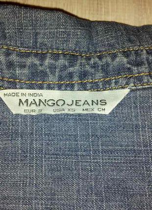 Джинсова сорочка манго р. s2 фото