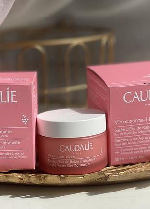 Увлажняющий крем гель для лица caudalie vinosource-hydra grape water gel moisturiser