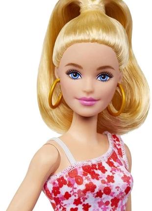 Лялька barbie "модниця" у сарафані в квітковий принт4 фото