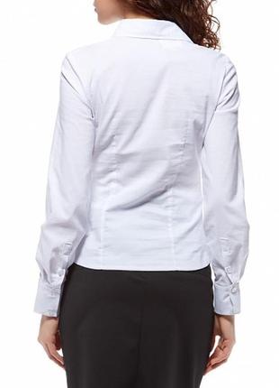 Біла жіноча сорочка з кишенями p734 фото