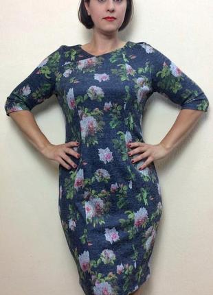 Трикотажне плаття-меланж