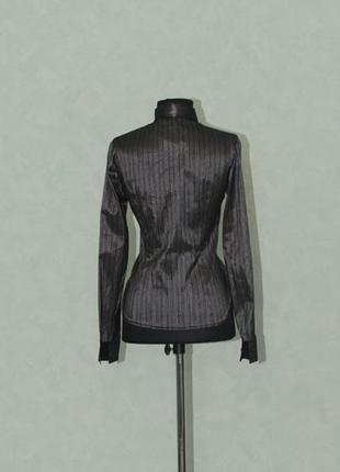 Блузка жіноча в смужку темна р322 фото