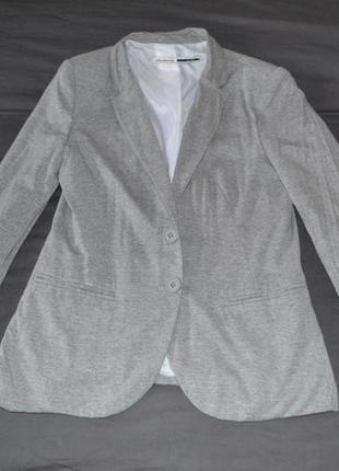 Пиджак stradivarius серый трикотажный7 фото