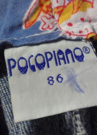 Pocopiano. джинсовый комбинезон. унисекс.7 фото