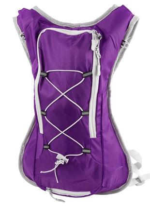 Чоловічий спортивний рюкзак з поліестеру фіолетовий valiria fashion 5detbu3622-71 фото