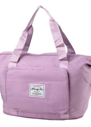 Сумка спортивно-дорожная из полиэстера сиреневая valiria fashion 5detaa2636-violet