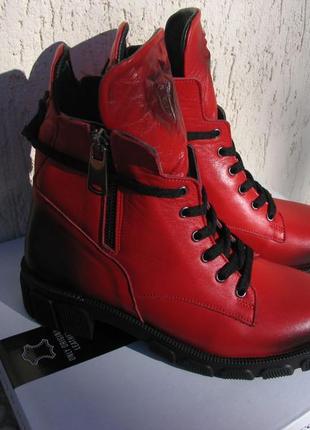 Шкіряні черевики зима - демісезон2 фото